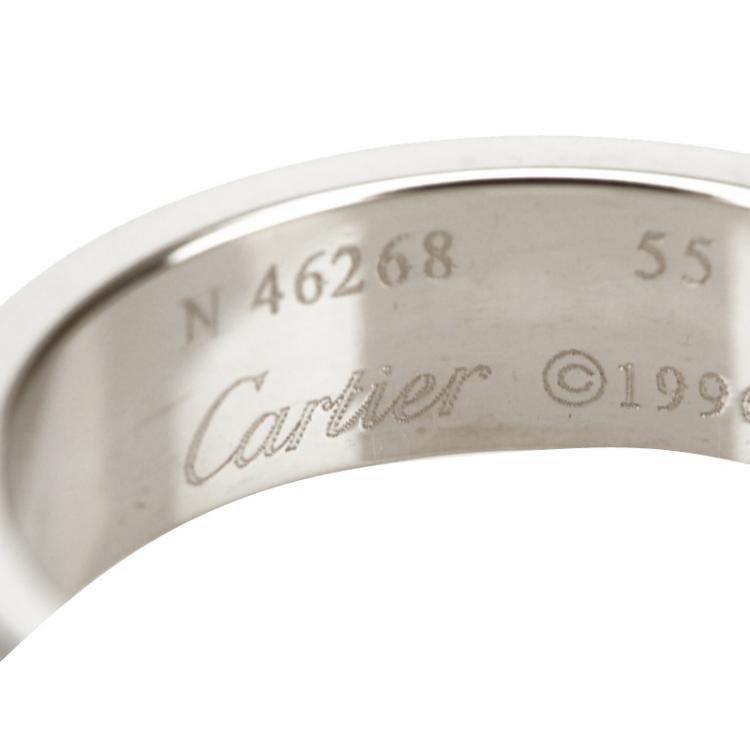 Cartier ring size outlet 55