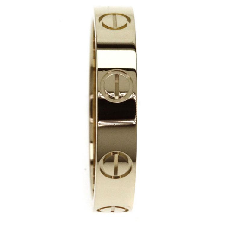 Pre Owned Cartier Love Rose Gold Wedding Band Ring Size 52