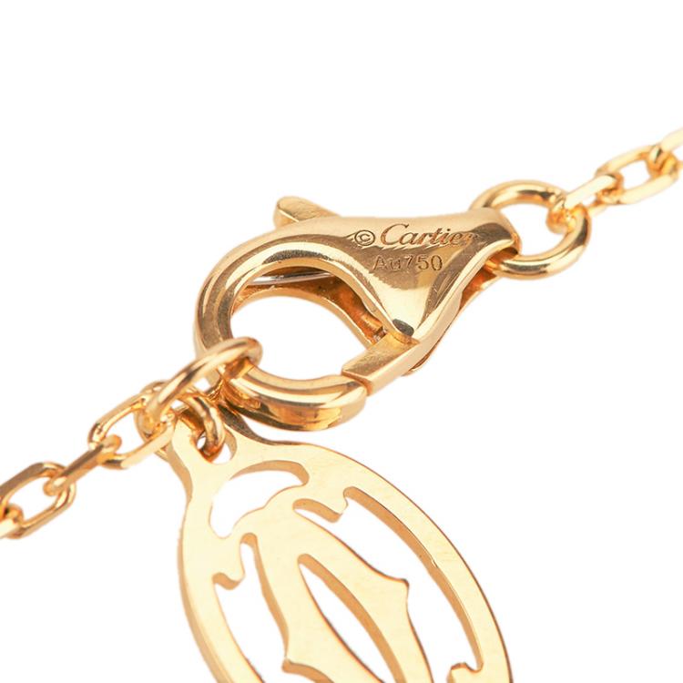 Pre Owned Cartier Diamants Légers De Cartier Diamond Rose Gold Bracelet