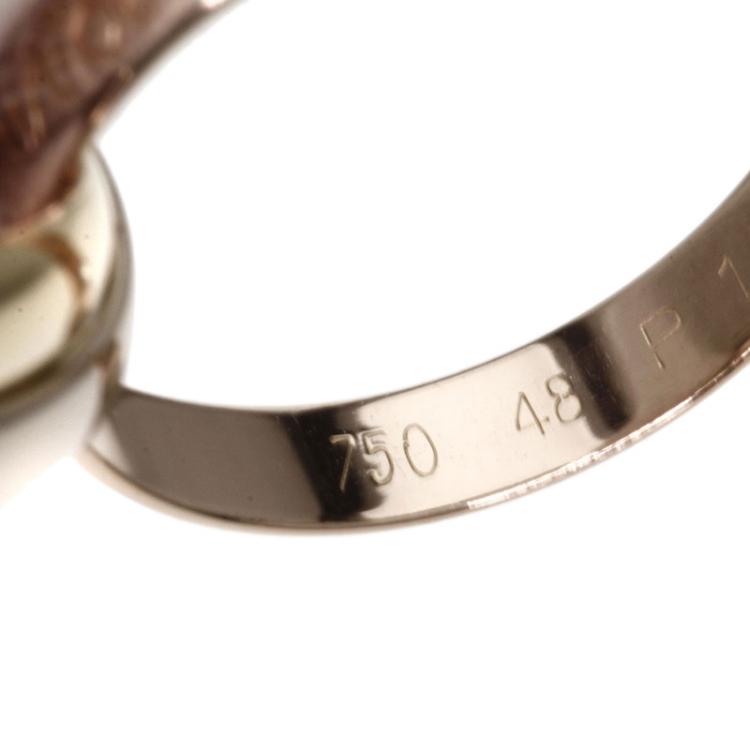 Pre Owned Cartier Trinity 18K 3-Tone Gold Ring Size 48