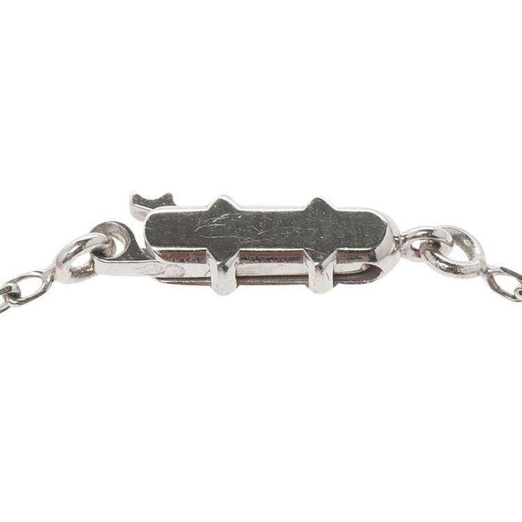 Pre Owned Cartier Le Baiser du Dragon Diamond & White Gold Pendant Necklace