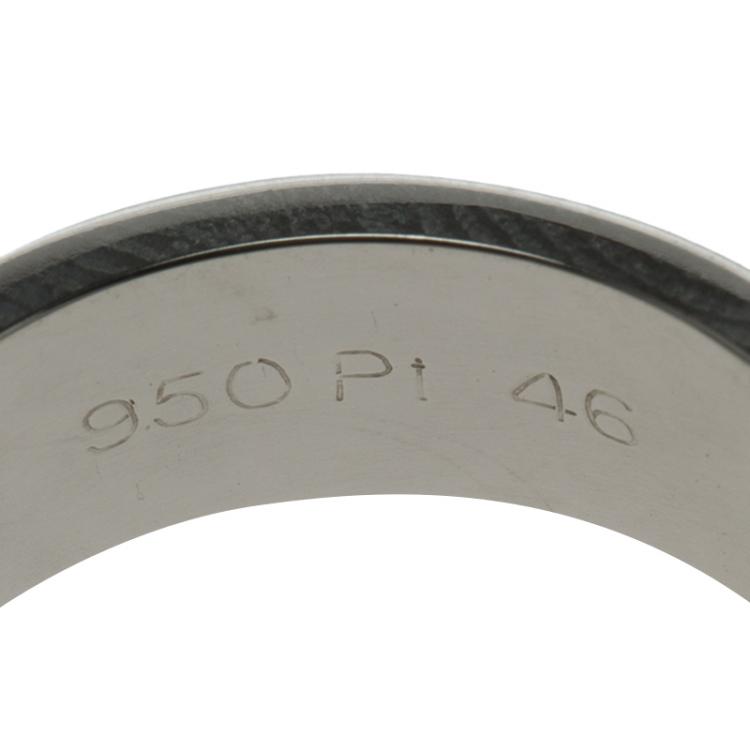 Pre Owned Cartier Love Platinum Band Ring Size 46