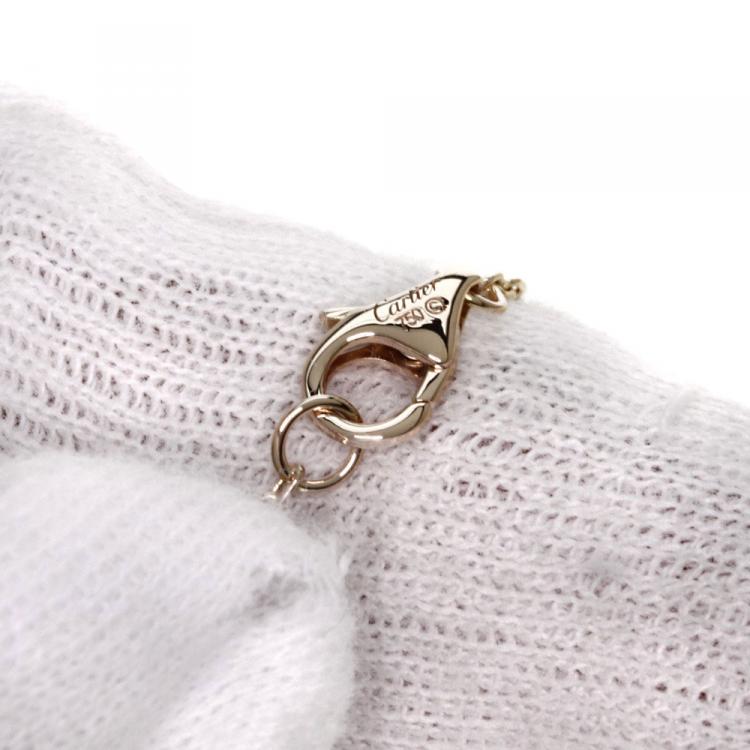 Pre Owned Cartier Trinity 18K 3-Tone Gold Pendant Necklace