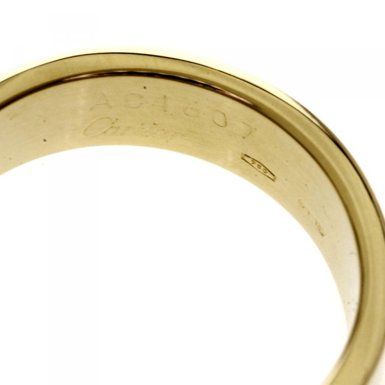 Pre Owned Cartier Love Yellow Gold Ring Size 52