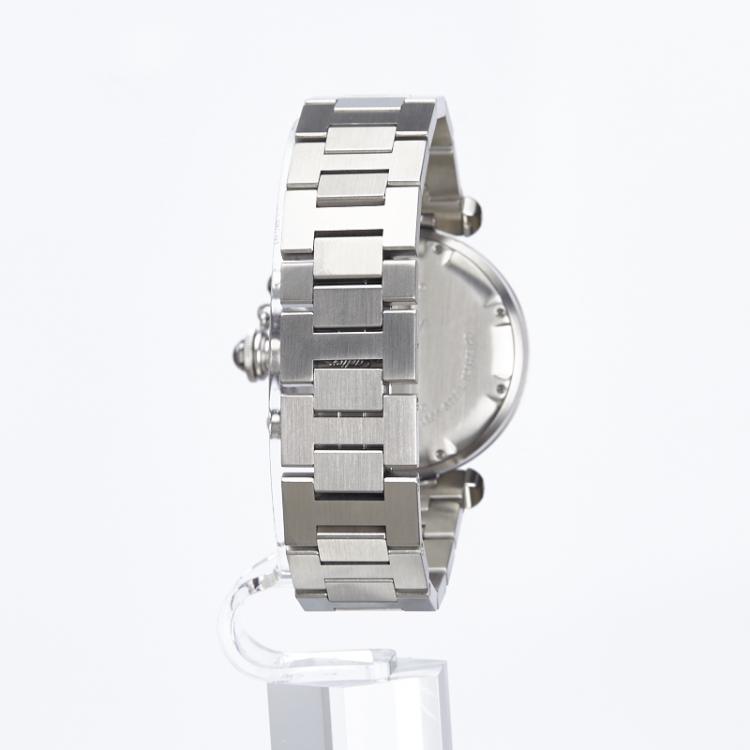 Pre Owned Cartier Silver Stainless Steel Pasha C Women's Wristwatch 36MM