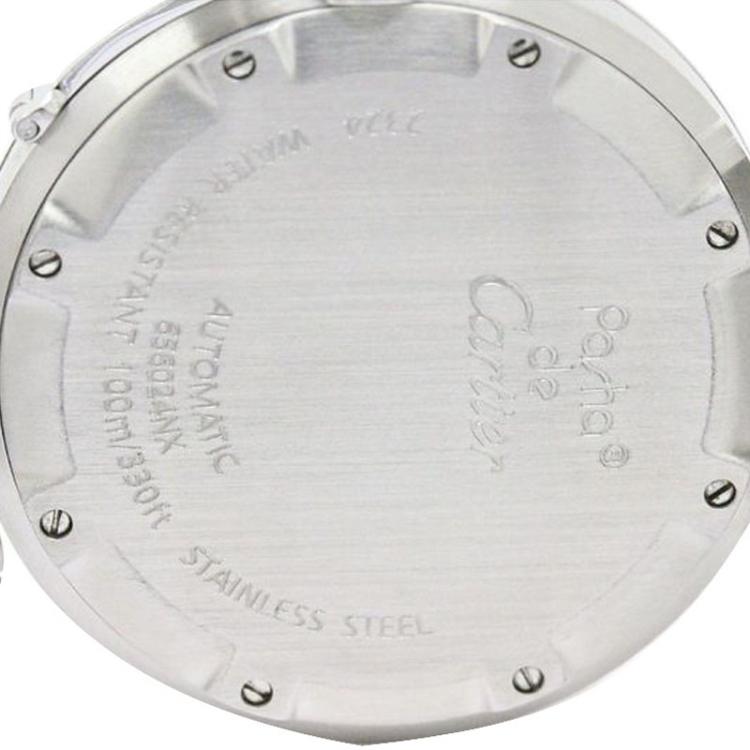 Pre Owned Cartier White Stainless Steel Pasha C Women's Wristwatch 35MM