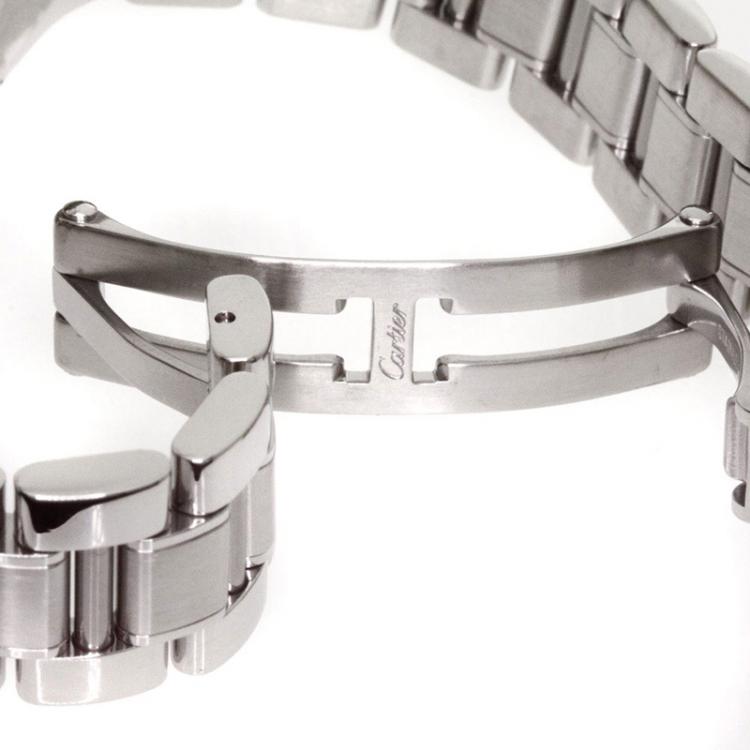 Pre Owned Cartier Silver Stainless Steel Must 21 Women's Wristwatch 27MM
