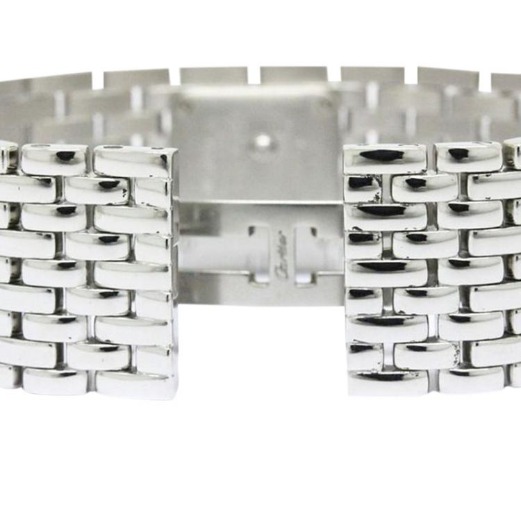 مملوكة مسبقًا Cartier Blue Mother of Pearl Stainless Steel Panthere Women's Wristwatch 21MM