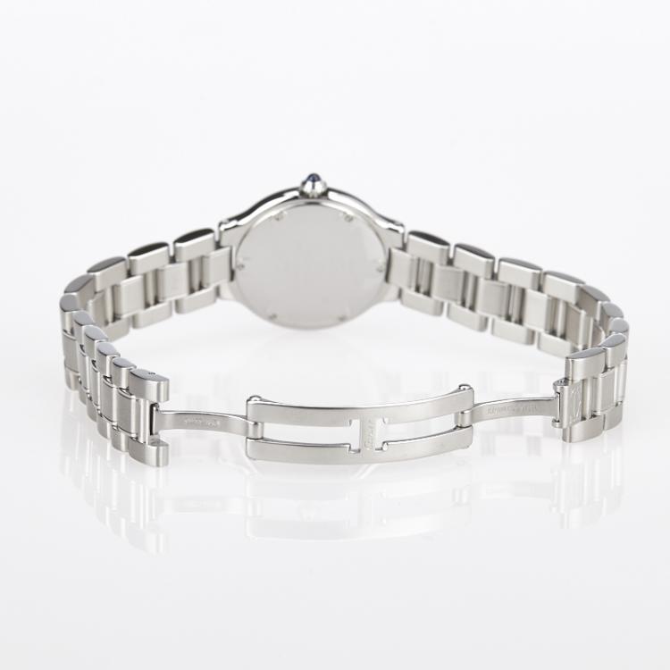 Pre Owned Cartier Silver Stainless Steel Must 21 Women's Wristwatch 28MM