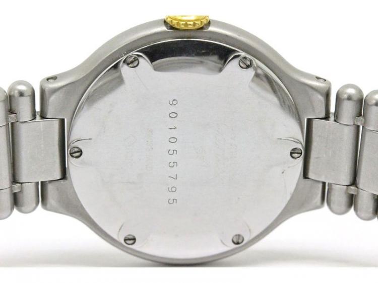 Pre Owned Cartier White Stainless Steel Must 21 Women's Wristwatch 28MM