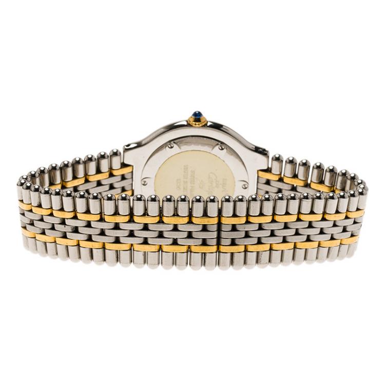 مملوكة مسبقًا Cartier Silver Stainless Steel Must 21 Women's Wristwatch 31MM