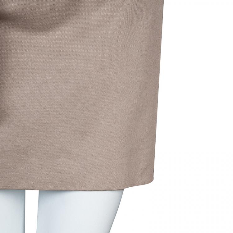 Pre Owned Carven Beige Sleeveless Dress M