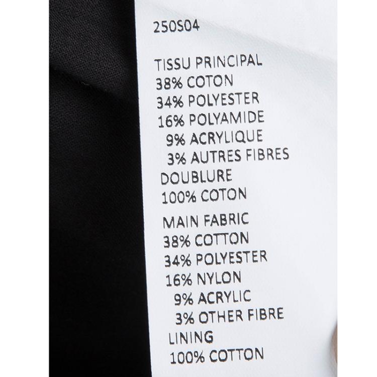 Pre Owned Carven Black Textured High Waist Bermuda Shorts L