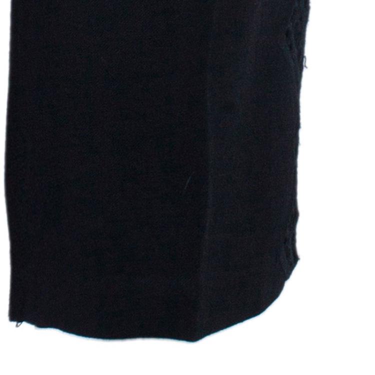 Pre Owned Catherine Malandrino Black Crochet Detail Bermuda Shorts S