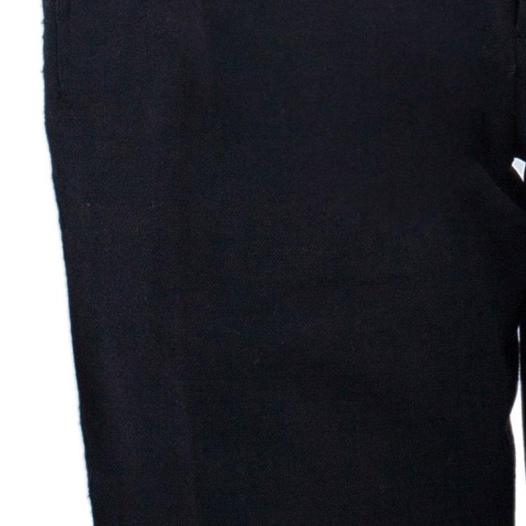 Pre Owned Catherine Malandrino Black Crochet Detail Bermuda Shorts S