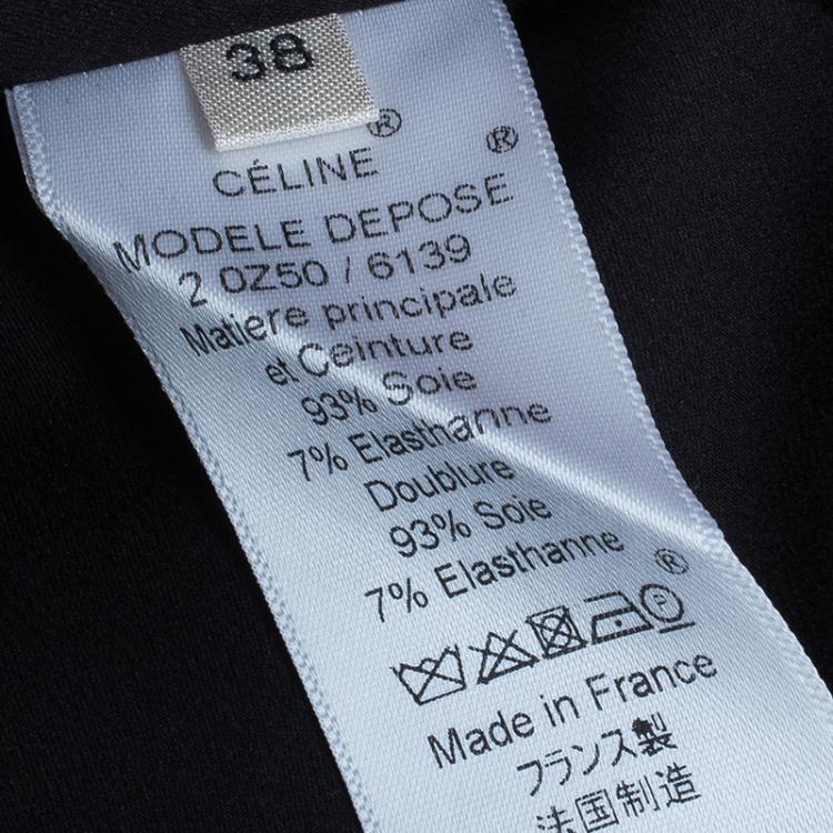 Pre Owned Celine Multicolor Floral Print Kimono Top M