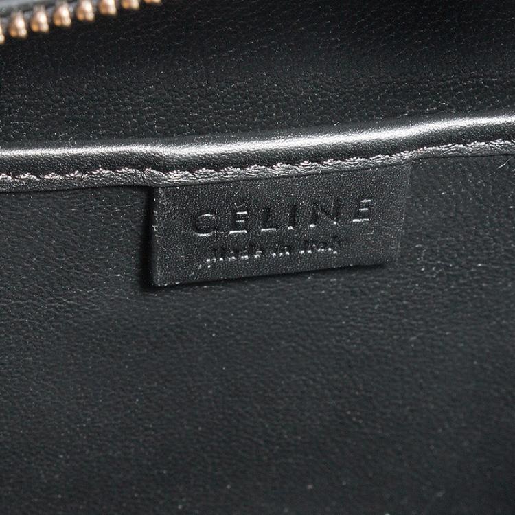 Pre Owned Celine Black Leather Nano Luggage Tote