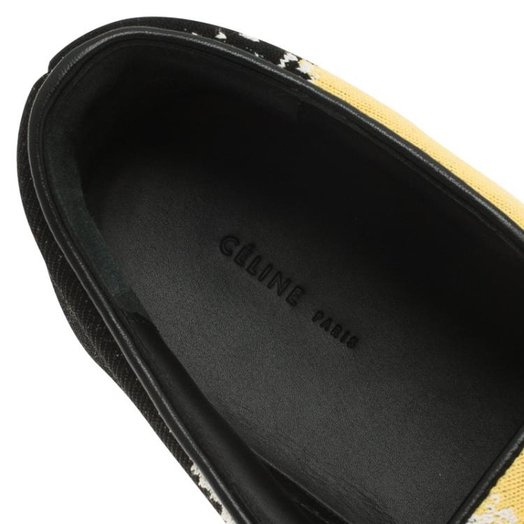 Pre Owned Celine Multicolor Canvas Skate Slip On Sneakers Size 40
