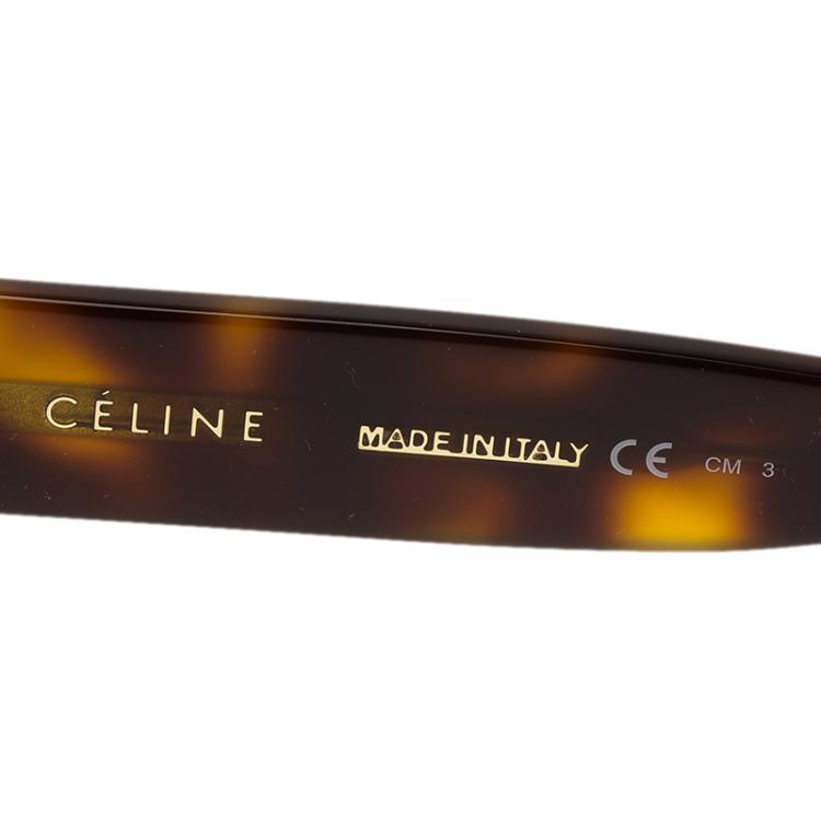 Pre Owned Celine Tortoise Frame Shadow Sunglasses