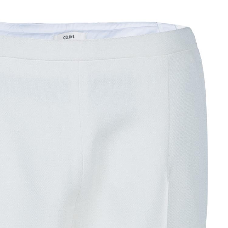 مملوكة مسبقًا Celine Off-White Wool Trousers L