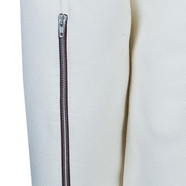 مملوكة مسبقًا Celine Off-White Wool Trousers L