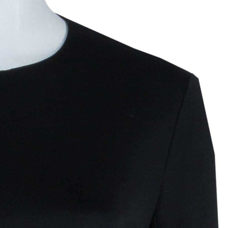 Pre Owned Celine Black Long Sleeve Maxi Dress M