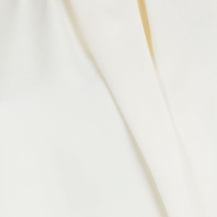 Pre Owned Celine Cream Silk Drape Detail Sleeveless Top M