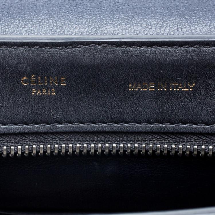 Pre Owned Celine Tricolor Leather and Suede Medium Trapeze Tote