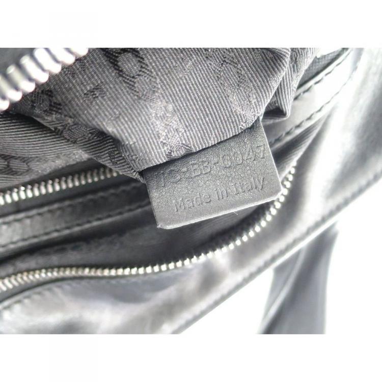 Pre Owned Celine Black Leather Bittersweet Shoulder Bag