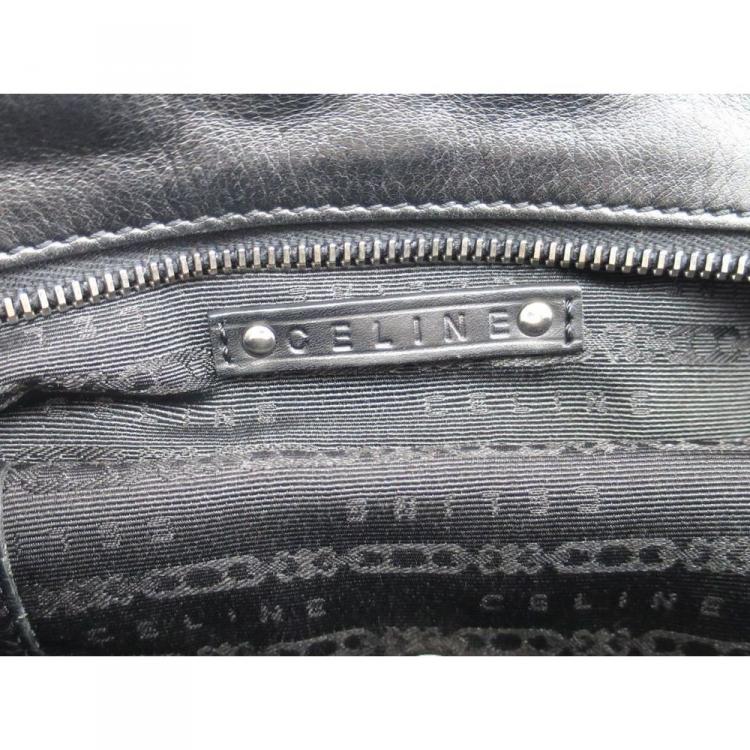 Pre Owned Celine Black Leather Bittersweet Shoulder Bag