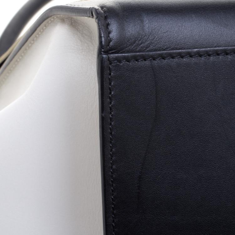 Pre Owned Celine Tri Color Leather and Suede Large Trapeze Tote