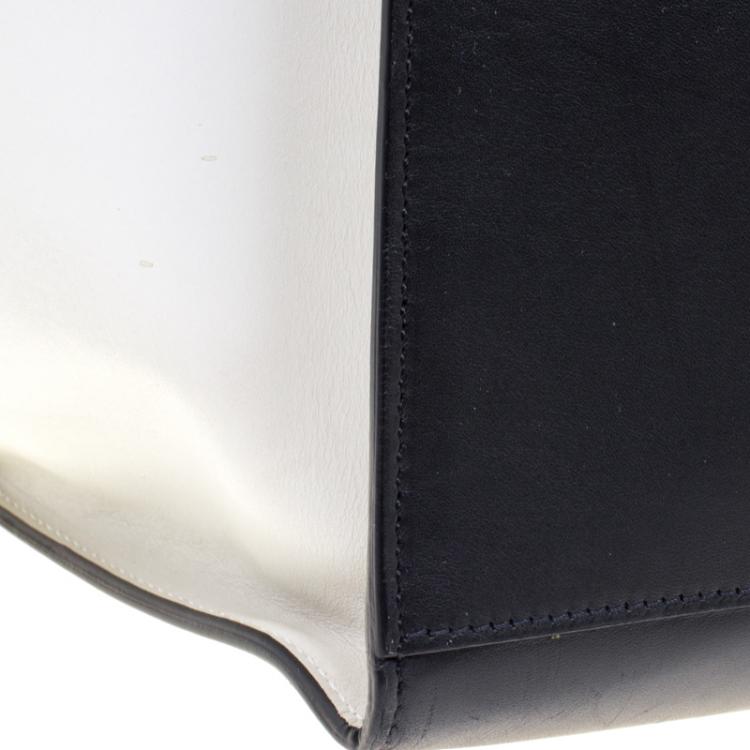 Pre Owned Celine Tri Color Leather and Suede Large Trapeze Tote