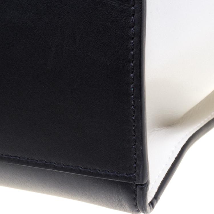 Pre Owned Celine Tri Color Leather and Suede Large Trapeze Tote