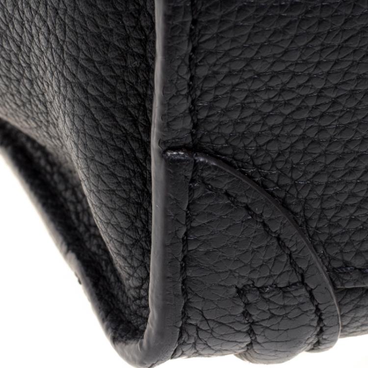 Pre Owned Celine Black Leather Nano Luggage Tote