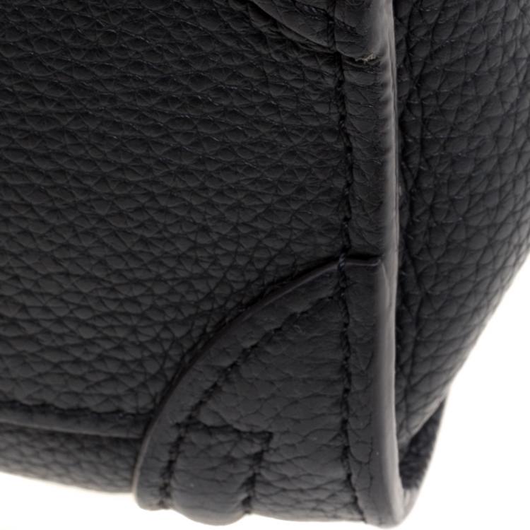Pre Owned Celine Black Leather Nano Luggage Tote