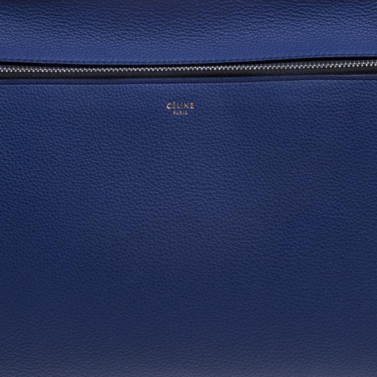 Pre Owned Céline Blue Leather Small Edge Bag
