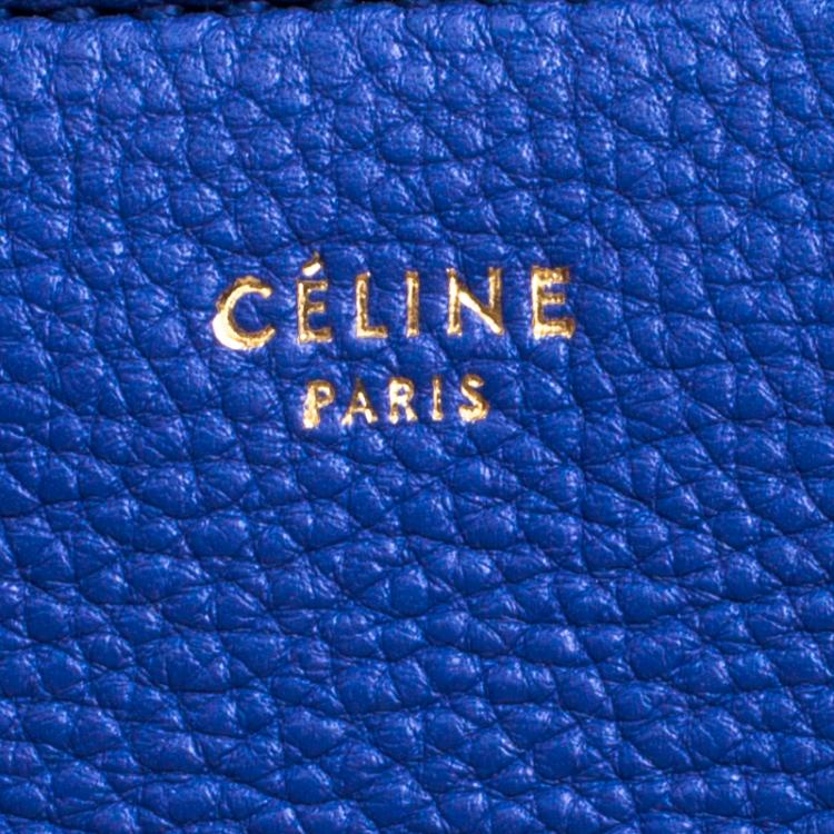 Pre Owned Céline Blue Leather Small Edge Bag