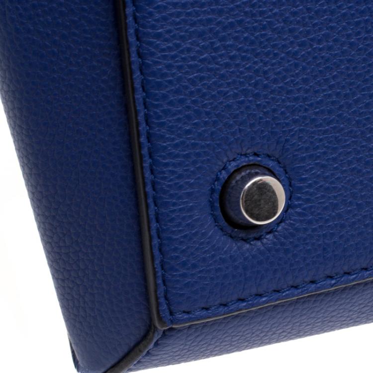 Pre Owned Céline Blue Leather Small Edge Bag