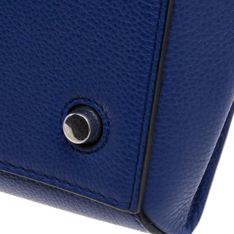 Pre Owned Céline Blue Leather Small Edge Bag