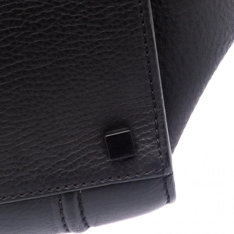 Pre Owned Celine Black Leather Mini Phantom Luggage Tote