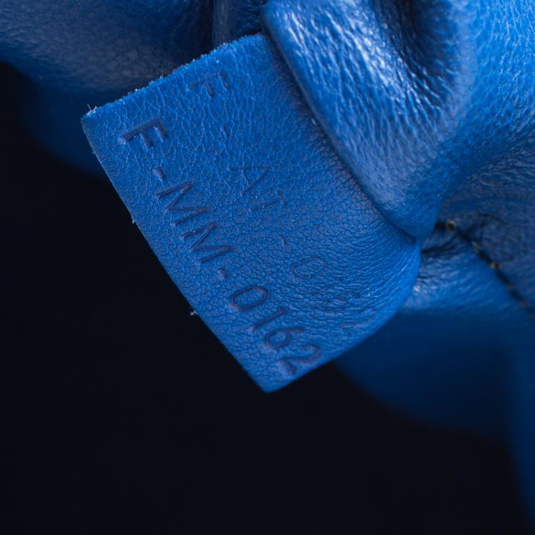 مملوكة مسبقًا Celine Blue Leather Mini Luggage Tote