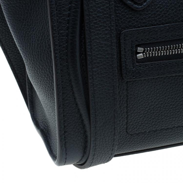 مملوكة مسبقًا Celine Black Leather Nano Luggage Tote