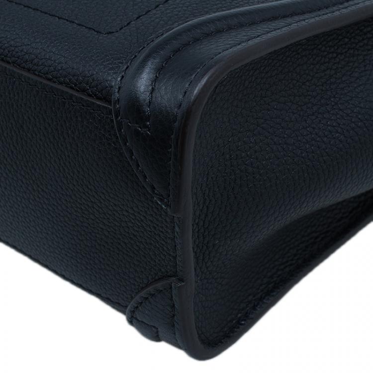 مملوكة مسبقًا Celine Black Leather Nano Luggage Tote
