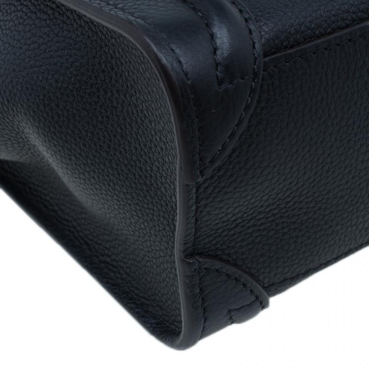 مملوكة مسبقًا Celine Black Leather Nano Luggage Tote
