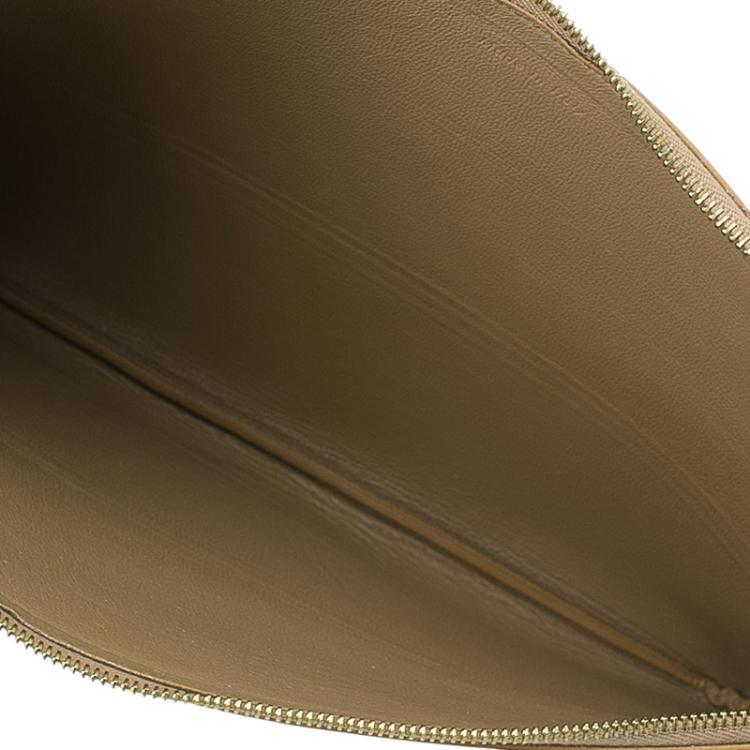 Pre Owned Celine Bi Color Leather Solo Clutch