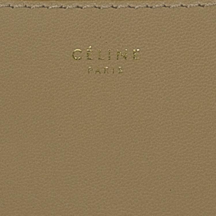 Pre Owned Celine Bi Color Leather Solo Clutch