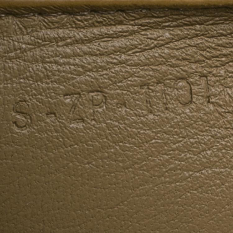 Pre Owned Celine Bi Color Leather Solo Clutch