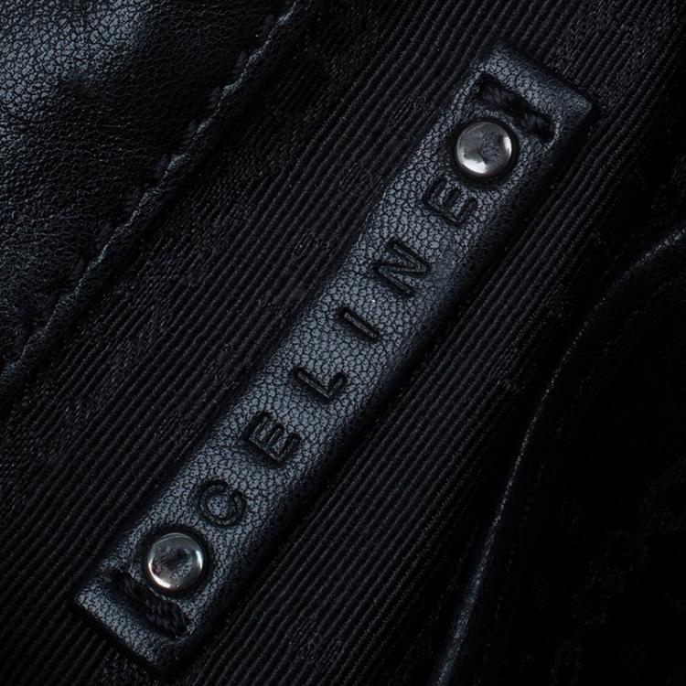 مملوكة مسبقًا Celine Black Soft Leather Snaps Top Handle Bag
