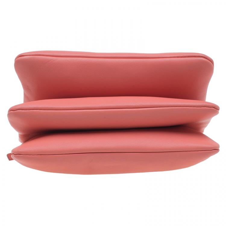 Pre Owned Celine Pink Leather Trio Crossbody Bag