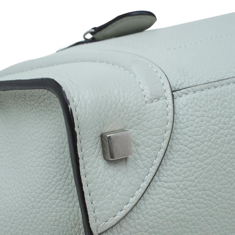 Pre Owned Celine Cream Leather Mini Luggage Tote